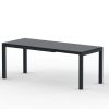 Extia Garten Esstisch ausziehbar Antikgrau 140/200×80 cm