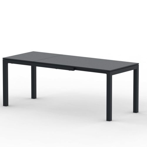 Extia Garten Esstisch ausziehbar Antikgrau 140/200×80 cm