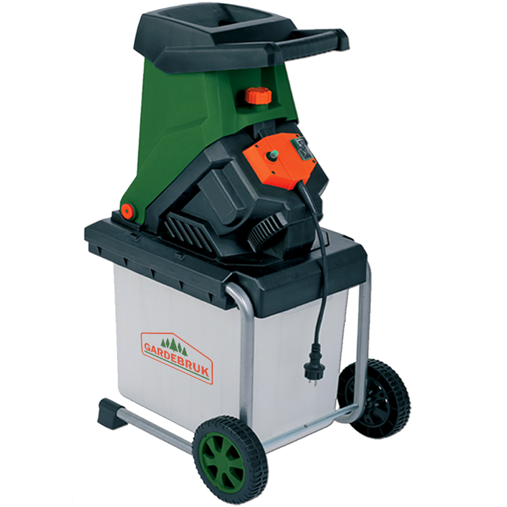 Häcksler 3100W mit Sammelbehälter 50L Häcksler 3100W mit Sammelbehälter 50L