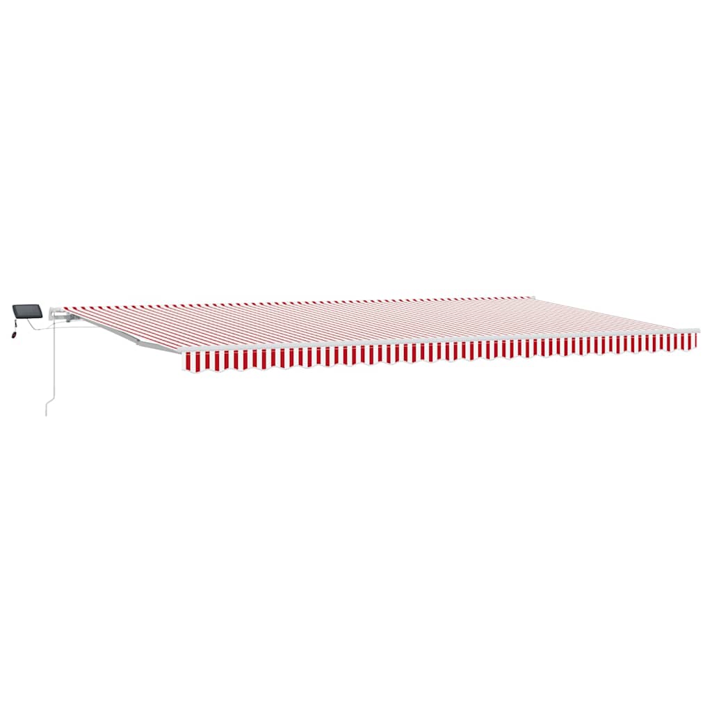 Vidaxl - Einziehbare Markise With Manuell 600 × 350 Cm Rot Und Weiß Vidaxl - Einziehbare Markise With Manuell 600 × 350 Cm Rot Und Weiß