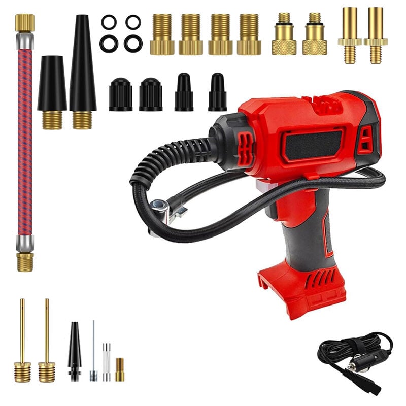 130-psi-kompressor Für Milwaukee 18v-batterie, Luftpumpe Für Elektroautos Mit Led-digitalanzeige