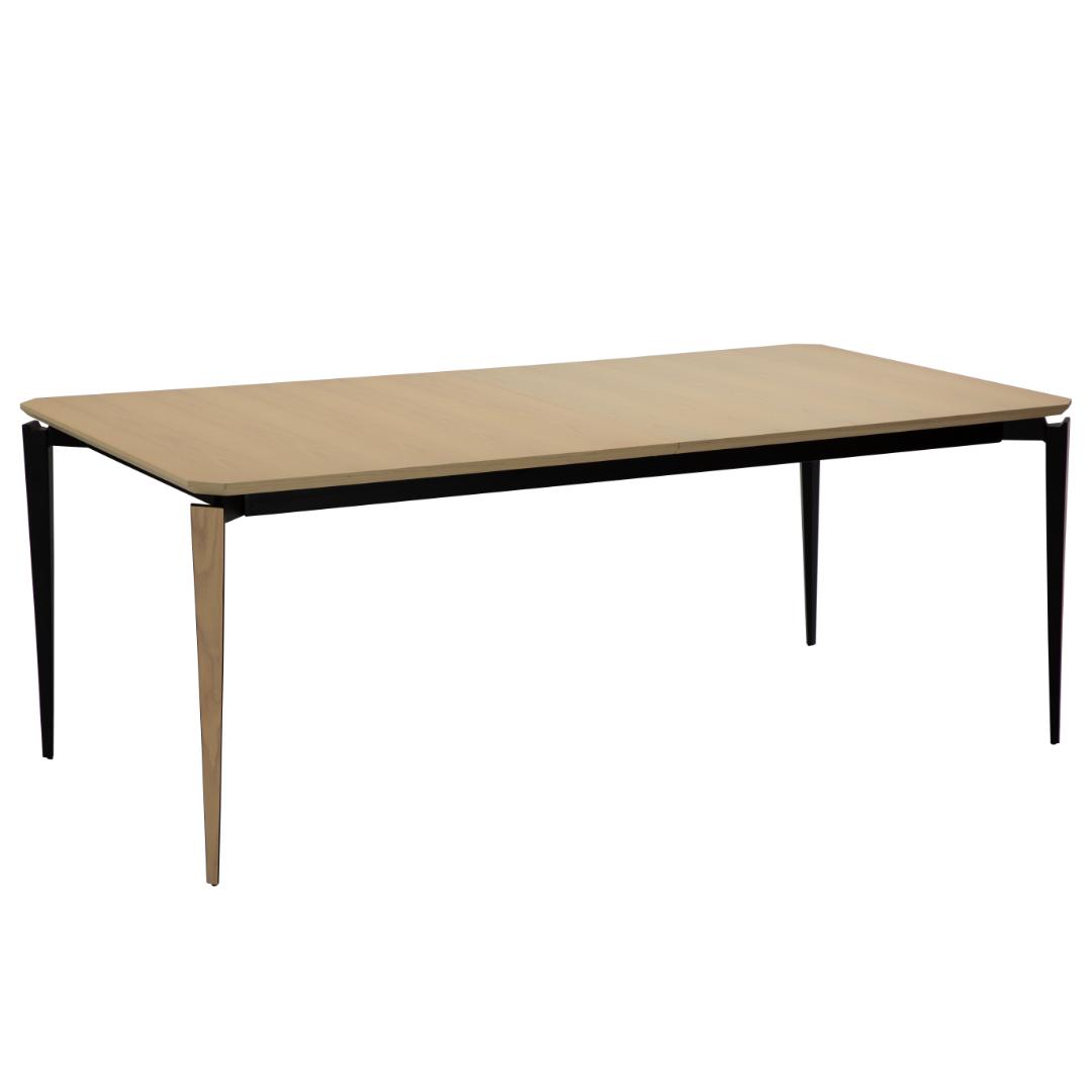 Edge Esstisch Mit Auszug 100x200/300 Cm Inkl. 2 Platten Furnier Eiche. Edge Esstisch Mit Auszug 100x200/300 Cm Inkl. 2 Platten Furnier Eiche.