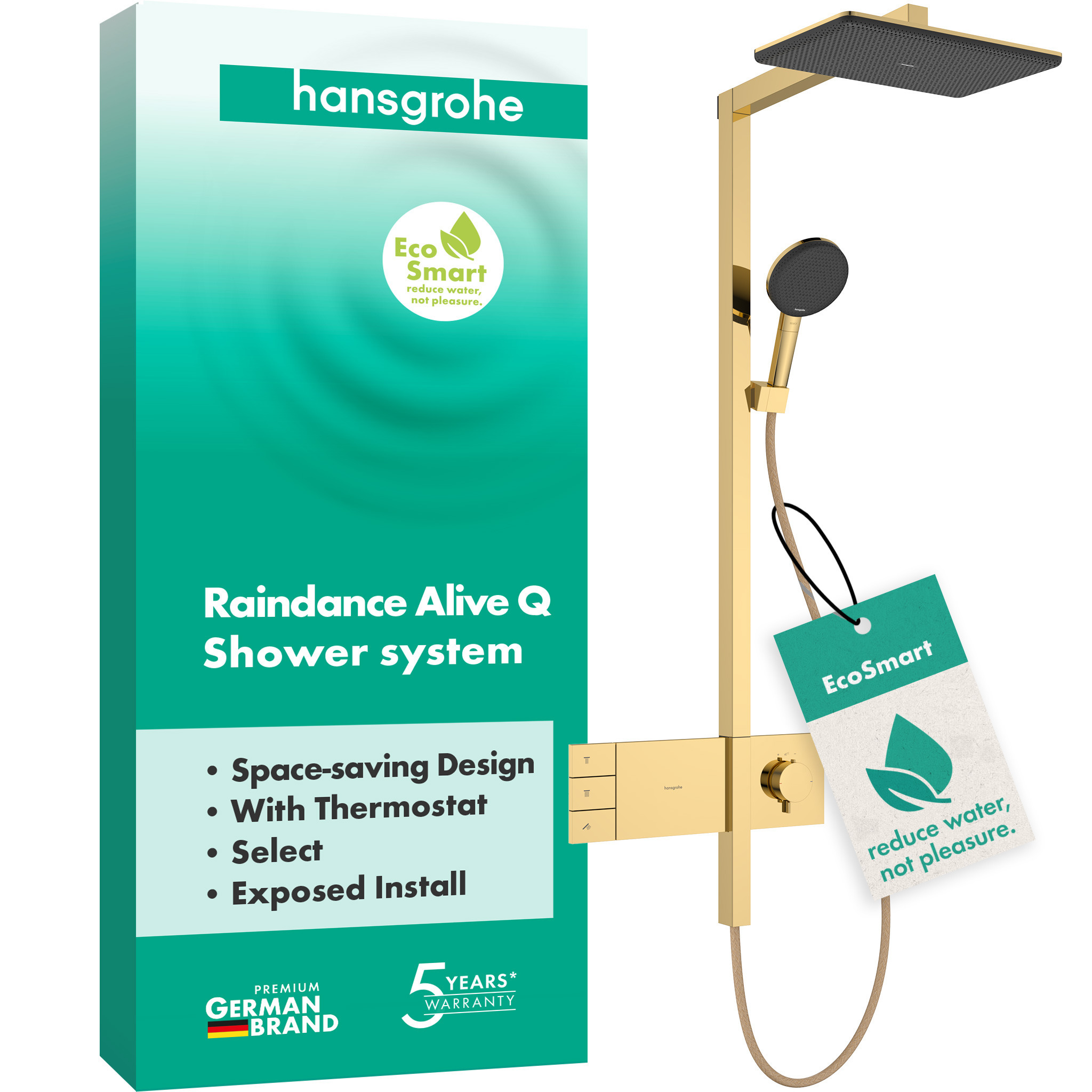 Raindance Alive Q Duschsystem 210/340 2jet Ecosmart Mit - Hansgrohe Raindance Alive Q Duschsystem 210/340 2jet Ecosmart Mit - Hansgrohe