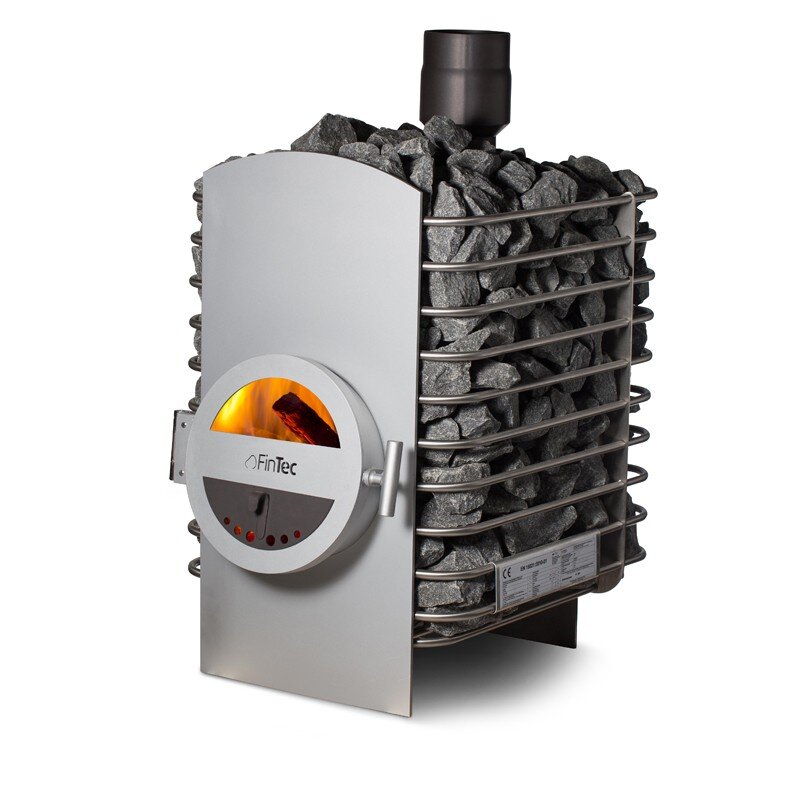 FinTec Holz-Saunaofen Lora – 14,6 kW (ohne Türanschlag Variante)
