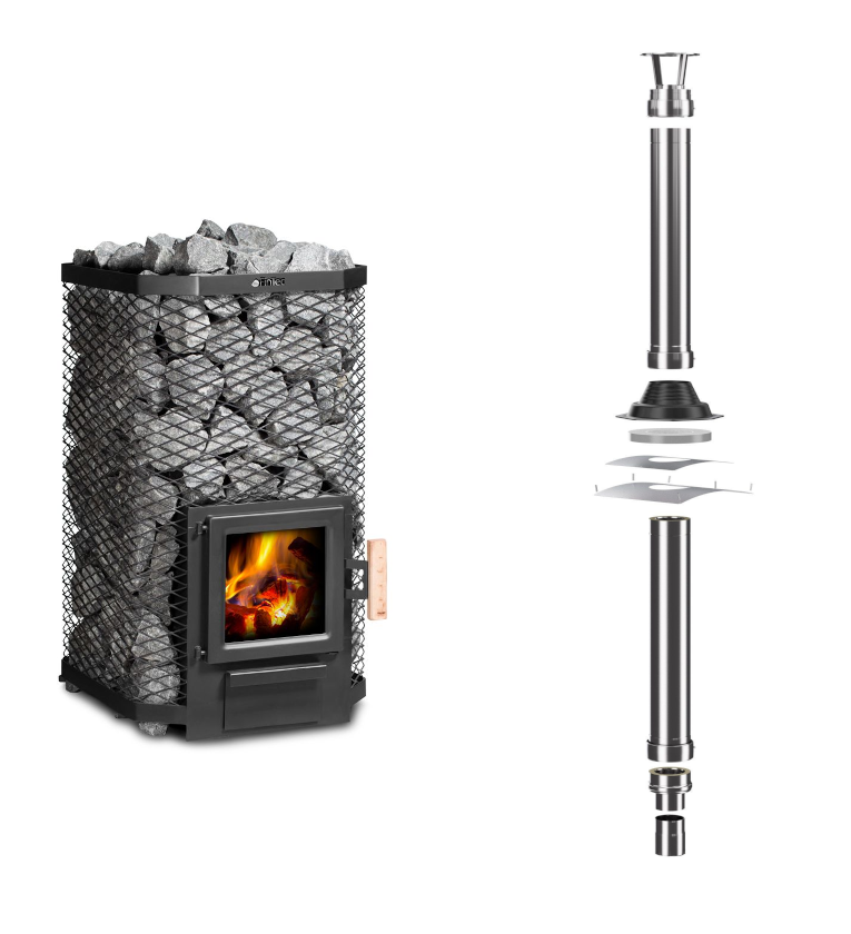FinTec Saunaofen Arthur + FinTec Schornstein (verschiedene Varianten) FinTec Saunaofen Arthur + FinTec Schornstein (verschiedene Varianten)