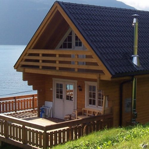Holzhaus Ferienhäuser Blockhaus Stavanger 5.2x7.8m (94mm)