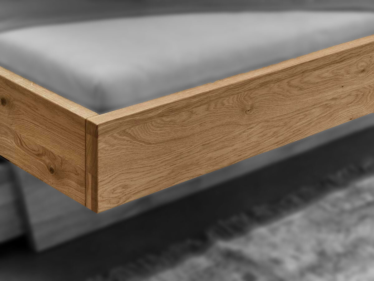 Forestales Bettrahmen Redwood 180 cm 220 cm Wildeiche (2)