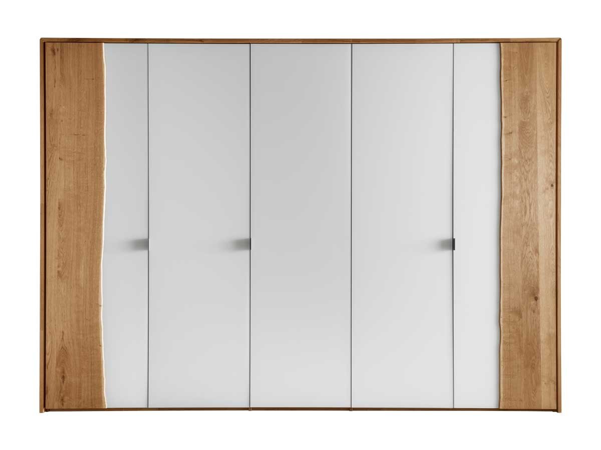 Forestales Colorado Endlosschrank Baumkante/Weißglas (matt) (F13/F2) Kernbuche (1) 121 cm (2-türig)
