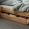 Forestales Holz-Schwebeunterbau 160 cm Wildeiche (2) mit zwei Schubladen