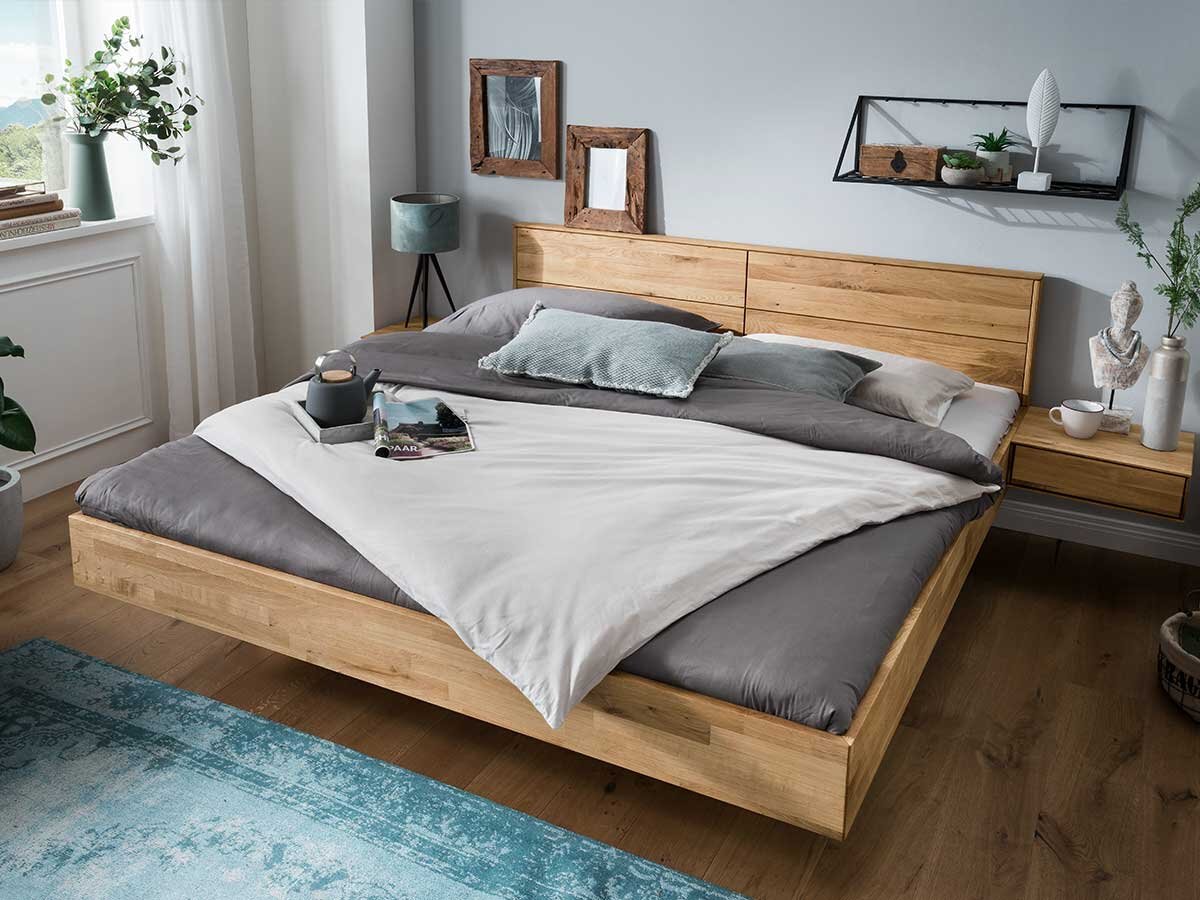 Forestales Massivholzbett Roseville 140 x 220 cm Kernbuche (1)