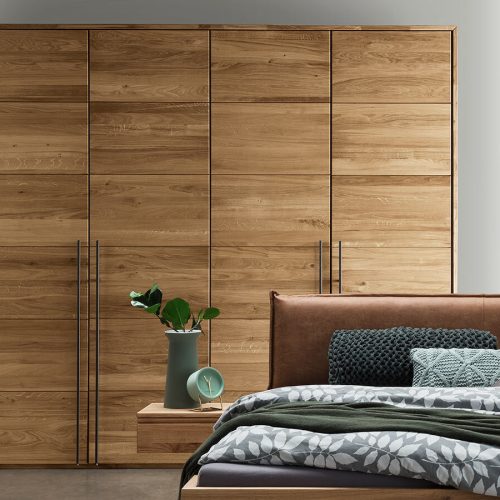 Forstales Endlosschrank mit Holzfront (F6) Wildeiche (2) 96 cm (2-türig)