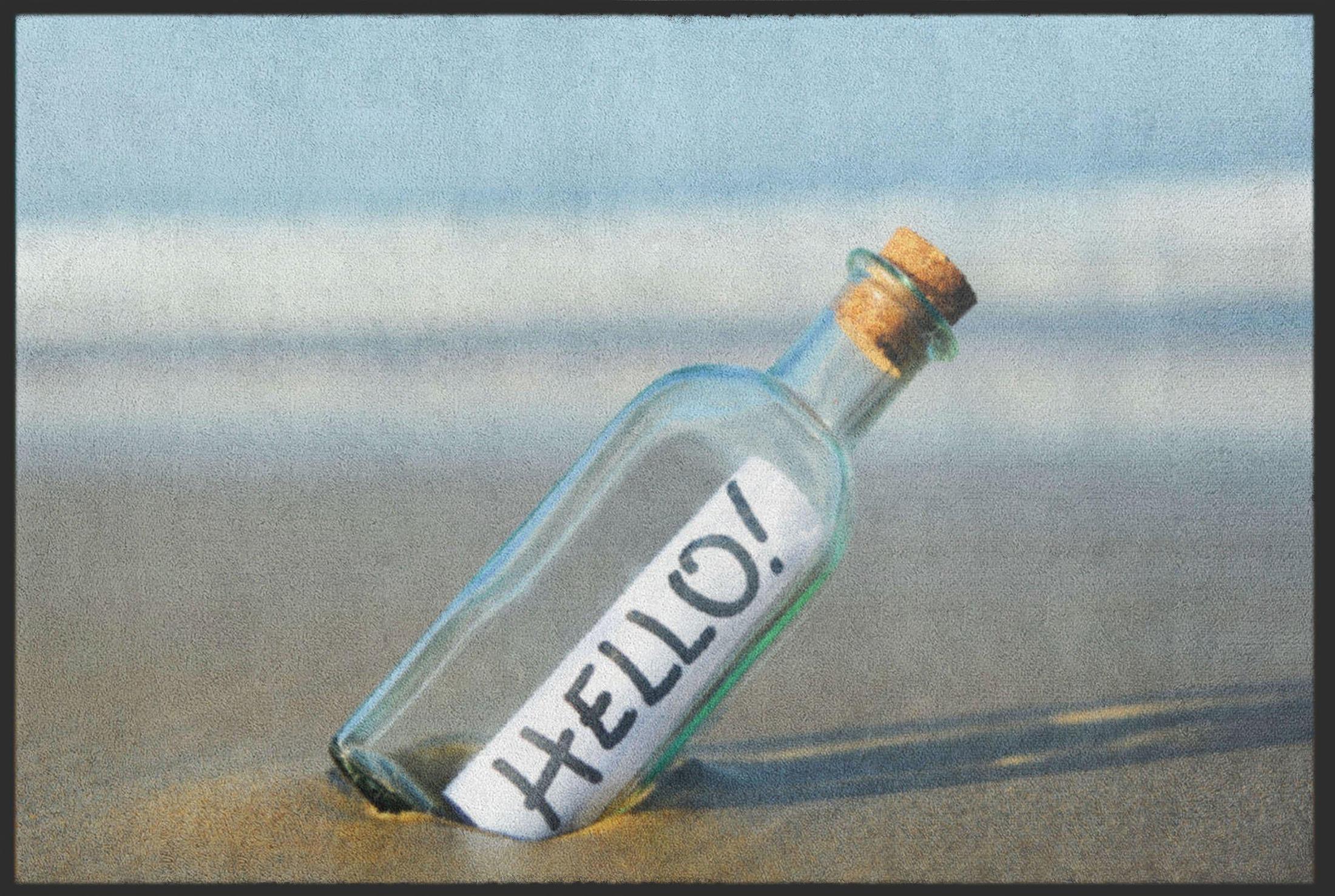 Fussmatte Hello Flaschenpost 4795 Fussmatte Hello Flaschenpost 4795
