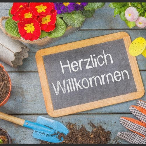 Fussmatte Herzlich Willkommen Garten 10079 Fussmatte Herzlich Willkommen Garten 10079