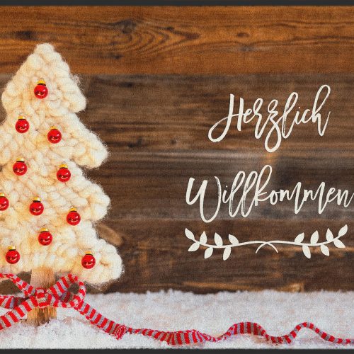 Fussmatte Herzlich Willkommen Weihnachten 10297