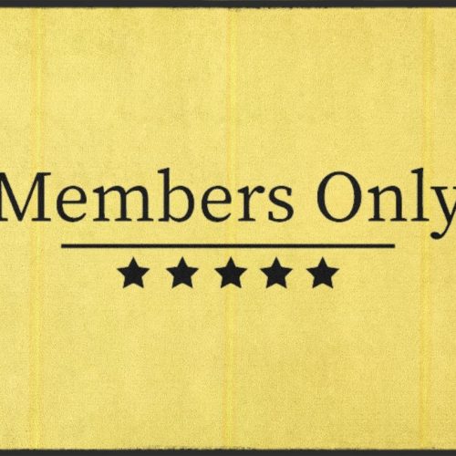 Fussmatte Members only 10490