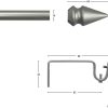 GARESA Gardinenstange "SPYRNA mit offenem Träger" Ø 16 mm 1 läufig-läufig Wunschmaßlänge Vorhanggarnitur, verlängerbar, Spitze, ohne Ringe - Gallery 4 GARESA Gardinenstange "SPYRNA mit offenem Träger" Ø 16 mm 1 läufig-läufig Wunschmaßlänge Vorhanggarnitur, verlängerbar, Spitze, ohne Ringe