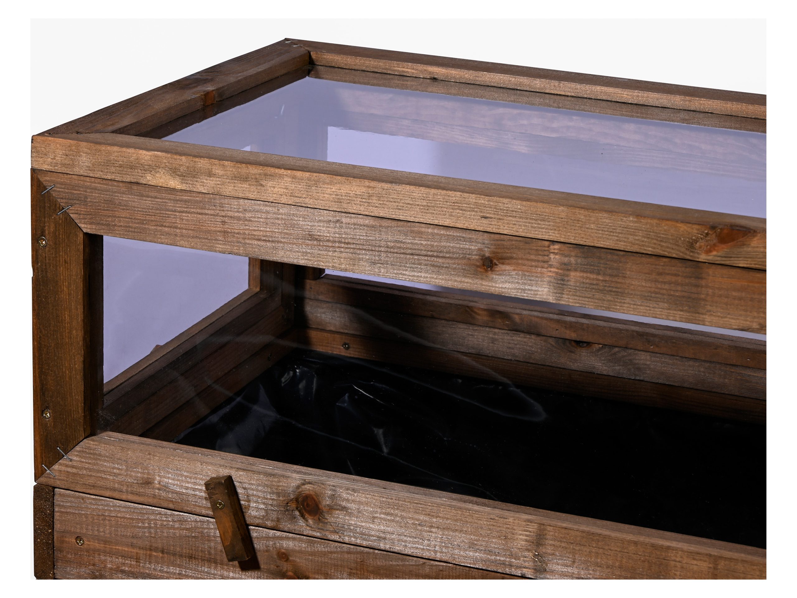 DOBAR Frühbeet-Aufsatz für Hochbeet, dunkelbraun (117x40x24,5cm) - Gallery 3 DOBAR Frühbeet-Aufsatz für Hochbeet, dunkelbraun (117x40x24,5cm)