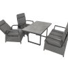 BELLAVISTA - HOME & GARDEN® Lounge »Orlando«, 4-teilig, inkl. Sitzauflagen