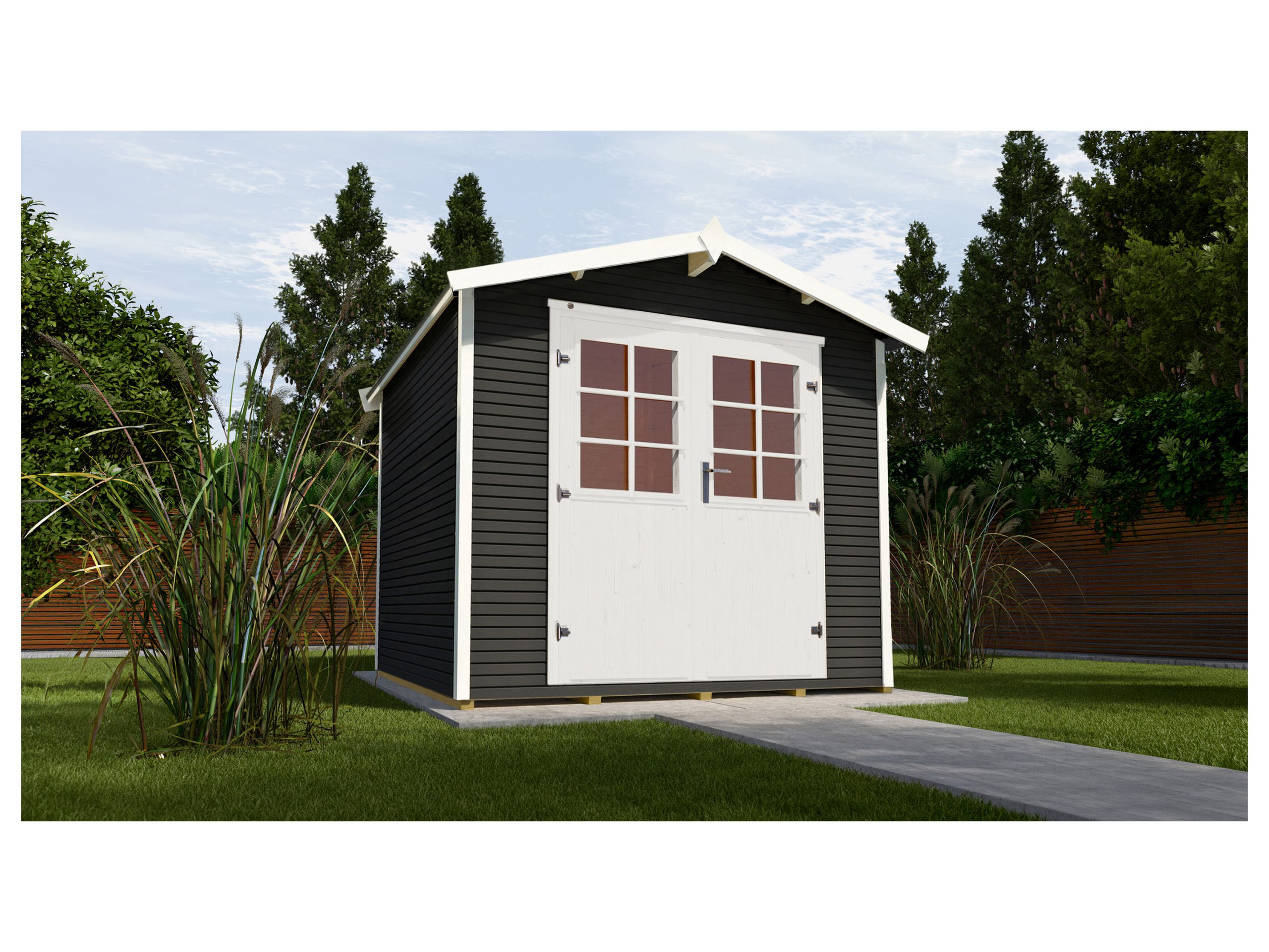 WEKA Gartenhaus »218« (3, anthrazit)""
