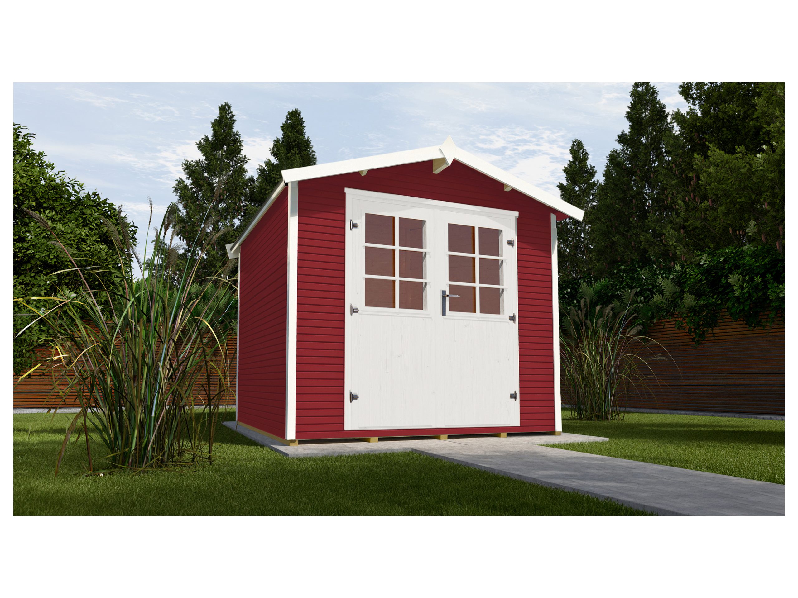 WEKA Gartenhaus »218« (3, Schwedenrot)""