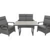 BELLAVISTA - HOME & GARDEN® Lounge »Orlando«, 4-teilig, inkl. Sitzauflagen