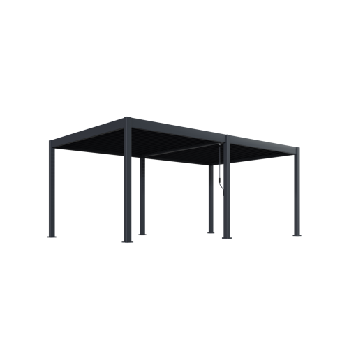BELLAVISTA - HOME & GARDEN® Pergola Pavillon Oasis (360 x 600 cm, anthrazit)