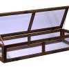DOBAR Frühbeet-Aufsatz für Hochbeet, dunkelbraun (117x40x24,5cm) DOBAR Frühbeet-Aufsatz für Hochbeet, dunkelbraun (117x40x24,5cm)