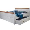 G+K Bett II Landhausstil mit Bettkasten 140x200, Kiefer massiv weiß gewachst, Absetzungen honig - Gallery 4 G+K Bett II Landhausstil mit Bettkasten 140x200, Kiefer massiv weiß gewachst, Absetzungen honig