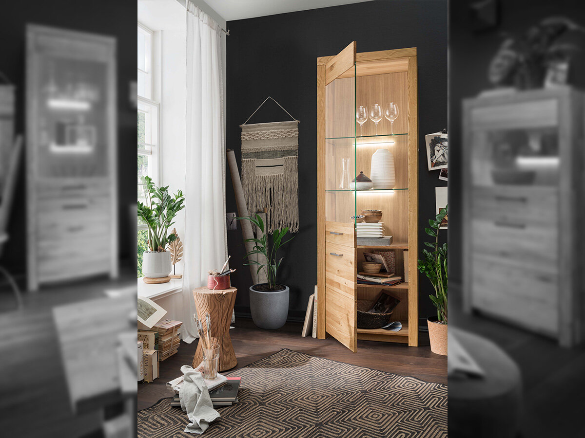 G+K Vitrine I 169 + Griff Nickel - Gallery 1 G+K Vitrine I 169 + Griff Nickel