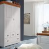 G+K Wäscheschrank 0663 II Landhausstil, Kiefer massiv weiß gewachst, Absetzungen honig G+K Wäscheschrank 0663 II Landhausstil, Kiefer massiv weiß gewachst, Absetzungen honig