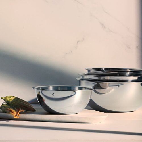 Gourmet Küchenschüssel-Set 4-teilig aus Cromargan® mit 360° Schüttrand Gourmet Küchenschüssel-Set 4-teilig aus Cromargan® mit 360° Schüttrand