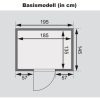 Karibu Woodfeeling Sauna Selena - 38 mm Bronzierte Ganzglastür Ohne Dachkranz 3,6 kW Plug&Play Ofen integr. Steuerung