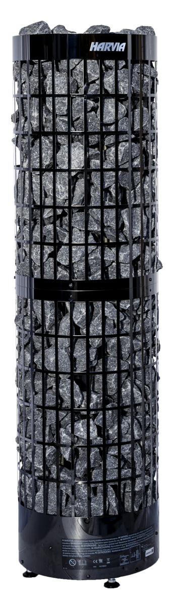Harvia Saunaofen Cilindro Pro E Black Steel