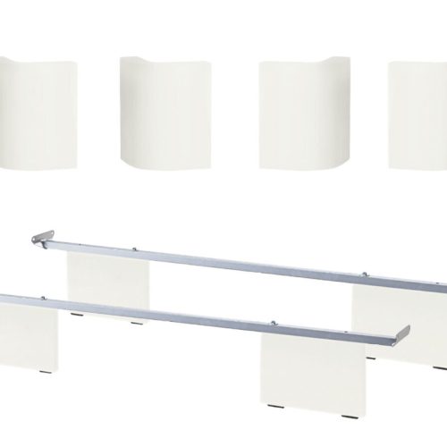 Hasena Airo Bett Füsse / Breite: 160 cm / Höhe: 20 cm / Holz: 10-Buche weiss deckend, lackiert Hasena Airo Bett Füsse / Breite: 160 cm / Höhe: 20 cm / Holz: 10-Buche weiss deckend, lackiert