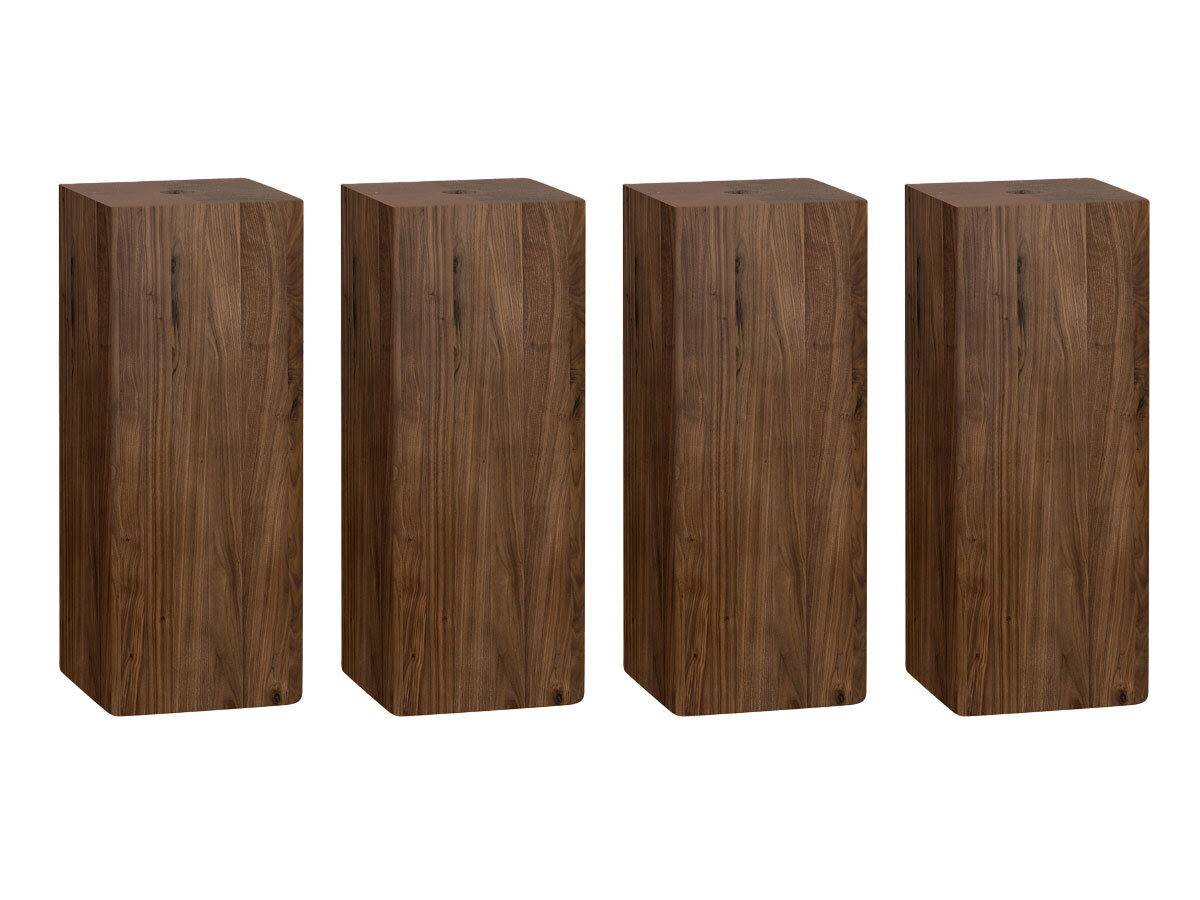 Hasena Cantu Füsse / Höhe: 30 cm / Holz: 82-Nussbaum, geölt