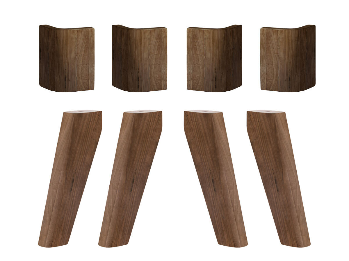 Hasena Masito Bett Füsse / Höhe: 20 cm / Holz: 82-Nussbaum, geölt Hasena Masito Bett Füsse / Höhe: 20 cm / Holz: 82-Nussbaum, geölt
