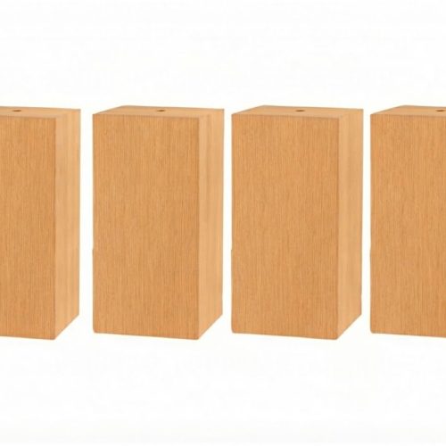 Hasena Ivio Füsse / Höhe: 20 cm / Holz: 74-Eiche bright, geölt