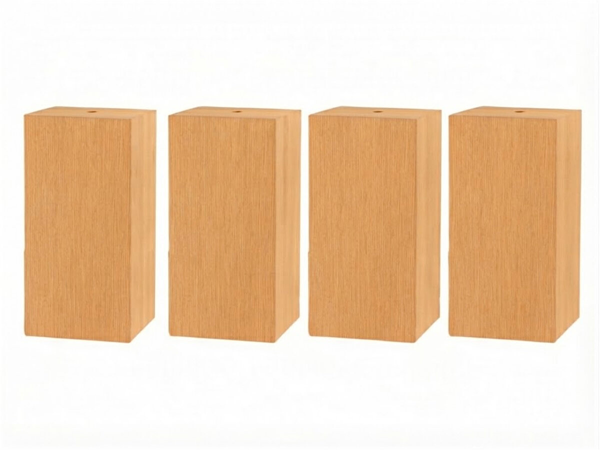 Hasena Ivio Füsse / Höhe: 20 cm / Holz: 74-Eiche bright, geölt