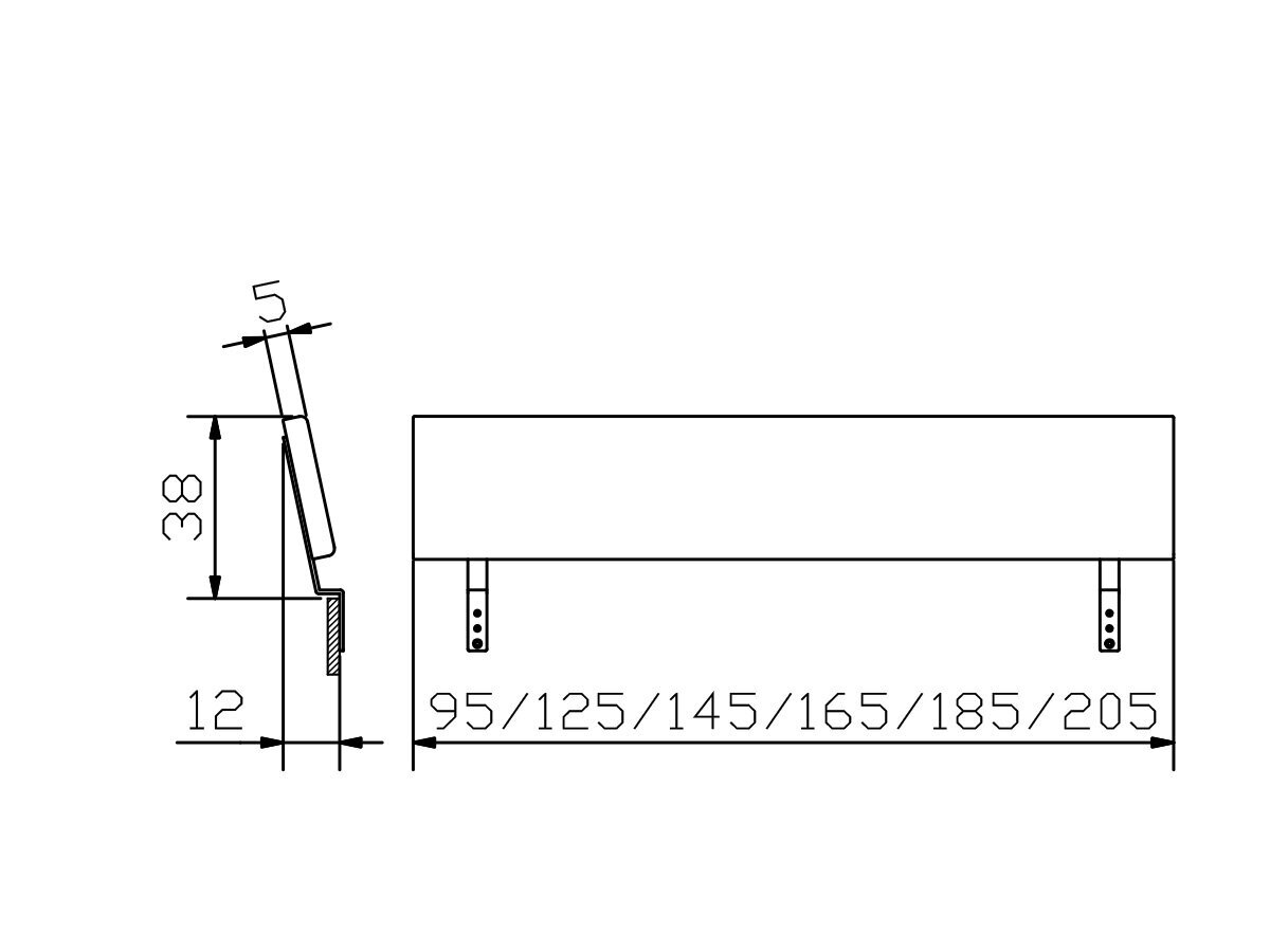 Hasena Lenio Kopfteil / Breite: 160 cm / Bezug: 710-Tocco white