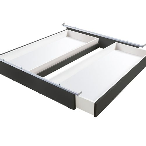 Hasena Lovie-Box Buche anthracit deckend, lackiert (16) 140 cm (mit zwei Schubläden) Tip-on: Vollauszug von Blum