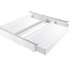 Hasena Lovie-Box Wildeiche MDF weiß deckend lackiert (10) 140 cm (mit zwei Schubläden) Tip-on: Vollauszug von Blum Hasena Lovie-Box Wildeiche MDF weiß deckend lackiert (10) 140 cm (mit zwei Schubläden) Tip-on: Vollauszug von Blum