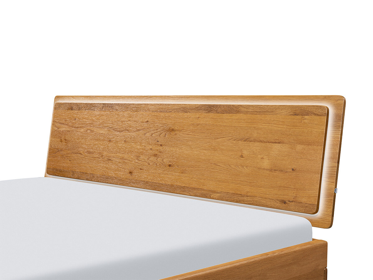 Hasena Luna Kopfteil / Breite: 140 cm / Holz: 93-Wildeiche natur, gebürstet, geölt/ mit LED Beleuchtung - Gallery 1 Hasena Luna Kopfteil / Breite: 140 cm / Holz: 93-Wildeiche natur, gebürstet, geölt/ mit LED Beleuchtung