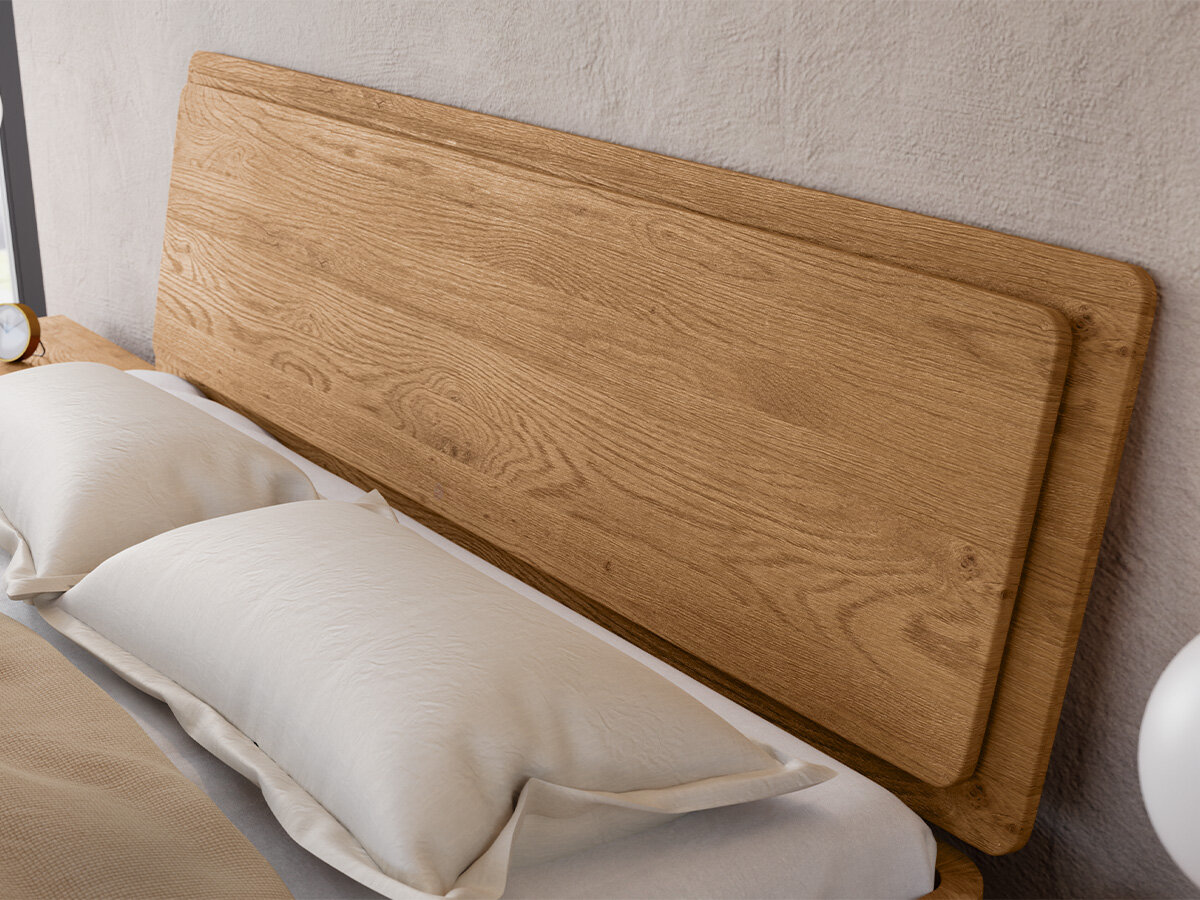 Hasena Luna Kopfteil / Breite: 140 cm / Holz: 93-Wildeiche natur, gebürstet, geölt/ mit LED Beleuchtung - Gallery 2 Hasena Luna Kopfteil / Breite: 140 cm / Holz: 93-Wildeiche natur, gebürstet, geölt/ mit LED Beleuchtung