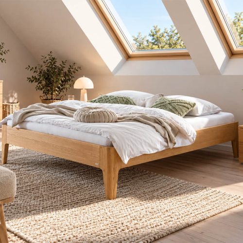 Hasena Oak Bianco Smooth Massivholzbett Hasena Oak Bianco Smooth Massivholzbett