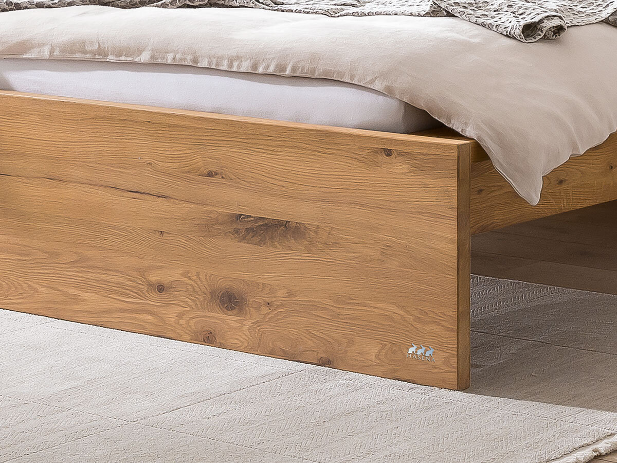 Hasena Oak-Line Wild Massivholzbett Aspino-Lumo - Gallery 1 Hasena Oak-Line Wild Massivholzbett Aspino-Lumo