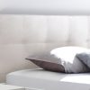 Hasena Pronto Massivholzbett Otello MDF weiß deckend lackiert (10) Kunstleder Express white (323) 140 x 200 cm Standard - Gallery 1 Hasena Pronto Massivholzbett Otello MDF weiß deckend lackiert (10) Kunstleder Express white (323) 140 x 200 cm Standard