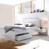 Hasena Pronto Massivholzbett Otello MDF weiß deckend lackiert (10) Kunstleder Express white (323) 140 x 200 cm Standard - Gallery 3 Hasena Pronto Massivholzbett Otello MDF weiß deckend lackiert (10) Kunstleder Express white (323) 140 x 200 cm Standard