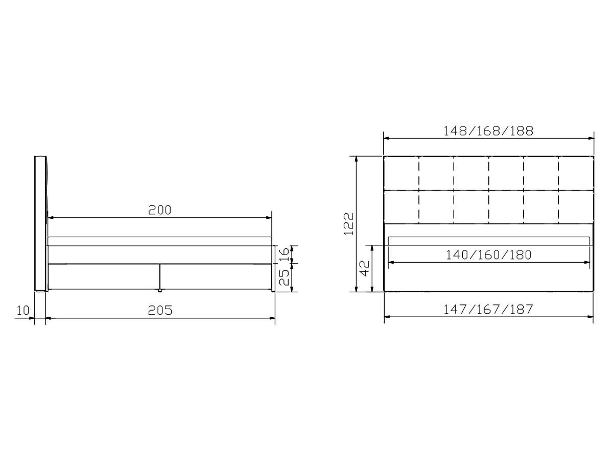 Hasena Pronto Massivholzbett Otello MDF weiß deckend lackiert (10) Kunstleder Express white (323) 140 x 200 cm Standard - Gallery 6 Hasena Pronto Massivholzbett Otello MDF weiß deckend lackiert (10) Kunstleder Express white (323) 140 x 200 cm Standard