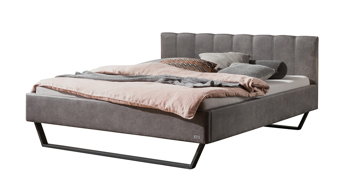 Hasena Pronto Polsterbett Stefano Buffalo shale (720) Anthrazit 180 x 200 cm 25 cm