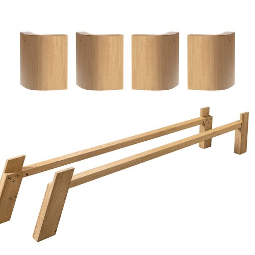Hasena Sodito Füsse / Länge: 200 cm / Höhe: 25 cm / Eckteil: 18 cm / Holz: 74-Eiche bright, geölt Hasena Sodito Füsse / Länge: 200 cm / Höhe: 25 cm / Eckteil: 18 cm / Holz: 74-Eiche bright, geölt